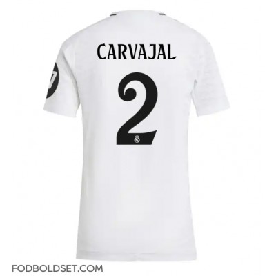 Real Madrid Daniel Carvajal #2 Hjemmebanetrøje Dame 2024-25 Kortærmet Real Madrid Daniel Carvajal #2 Hjemmebanetrøje Dame 2024-25 Kortærmet